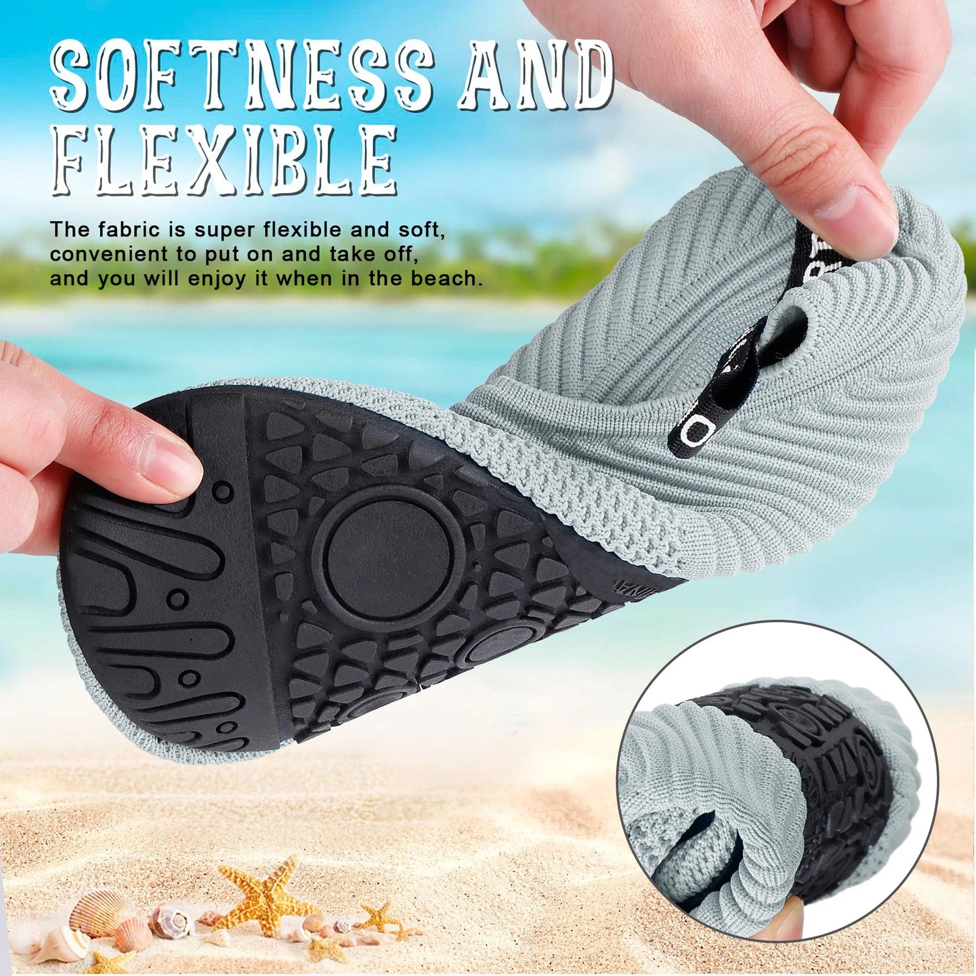 Water Shoes for Women Men Quick Dry Beach Aqua Shoes Pool Swimming Shoes