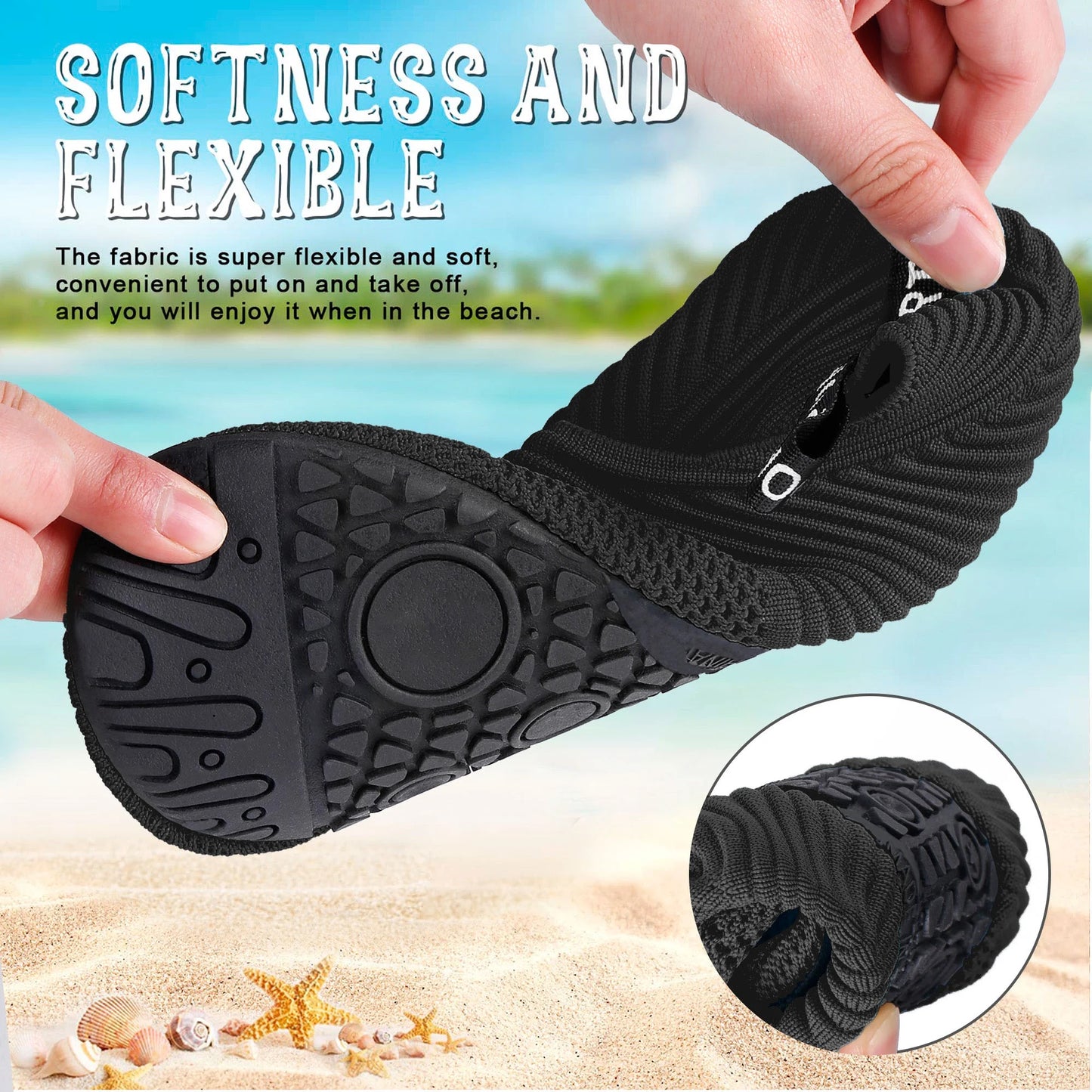 Water Shoes for Women Men Quick Dry Beach Aqua Shoes Pool Swimming Shoes
