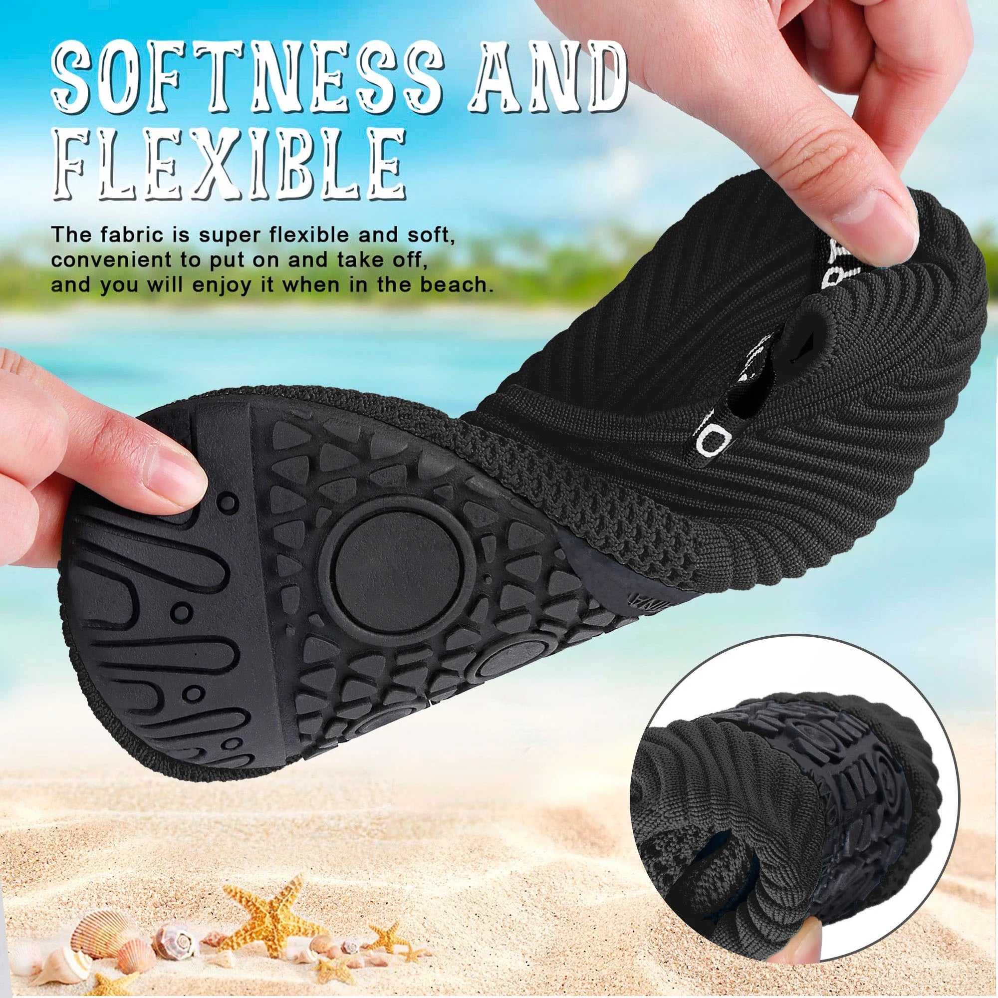 Water Shoes for Women Men Quick Dry Beach Aqua Shoes Pool Swimming Shoes