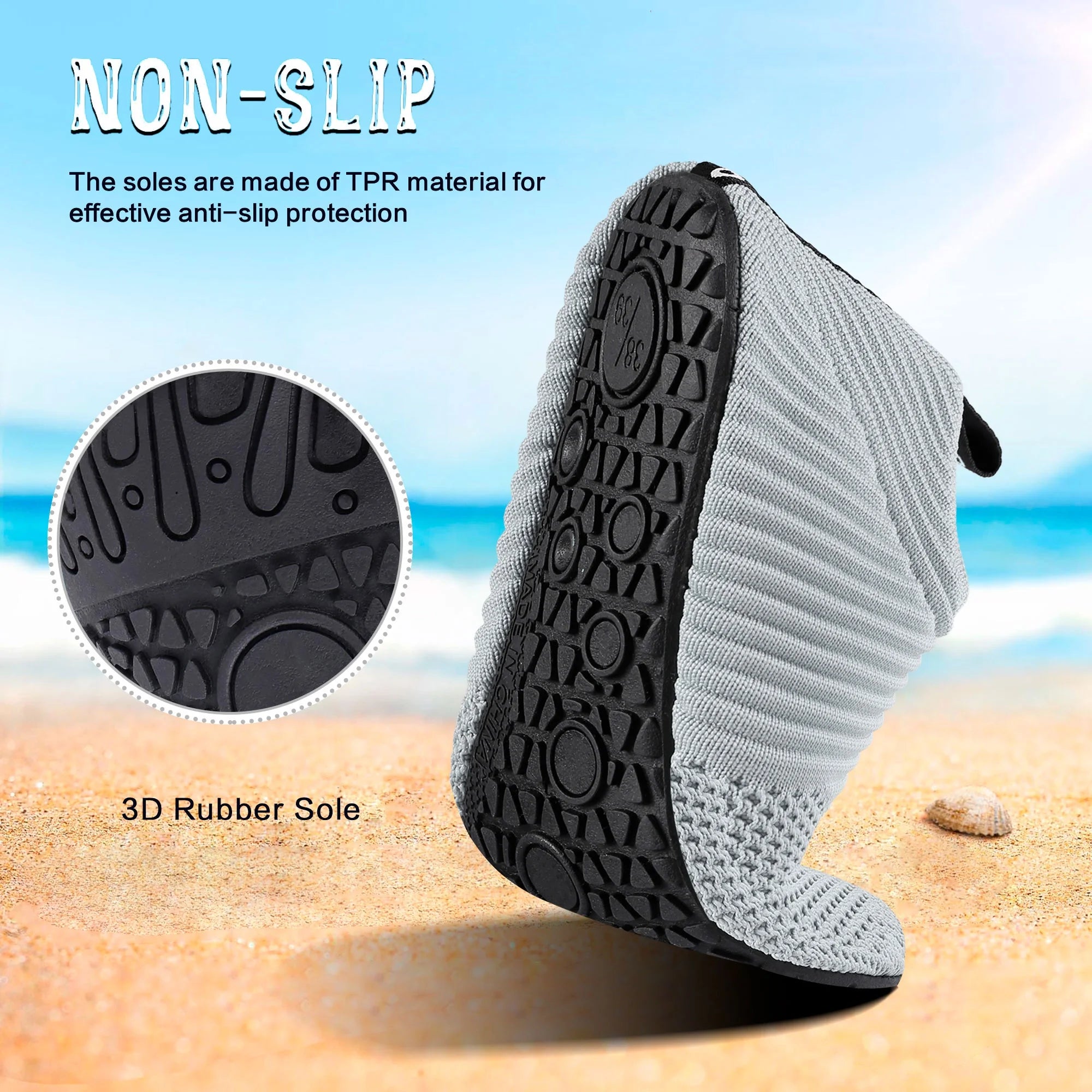 Water Shoes for Women Men Quick Dry Beach Aqua Shoes Pool Swimming Shoes