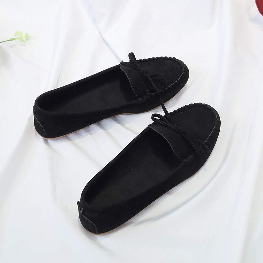 Classic Fancy Cute Dress Flats-Rqwein Womens Foldable Soft Pointed Toe Ballet Flats Comfort Slip on Flat Shoes（Black，5）