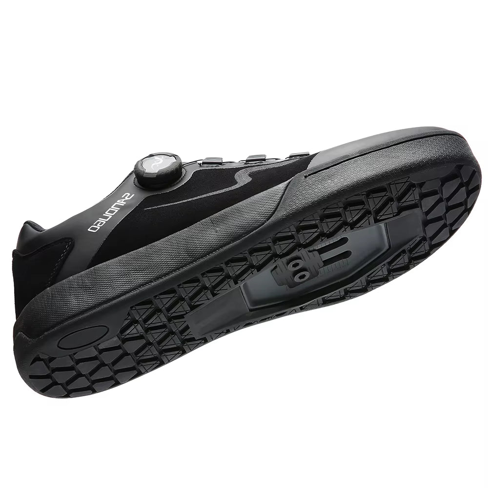 Mountain Bike Enduro D/H Shoes Are Suitable for All SPD and Flat Pedals Bicycle Shoes.High Quality Fabric.