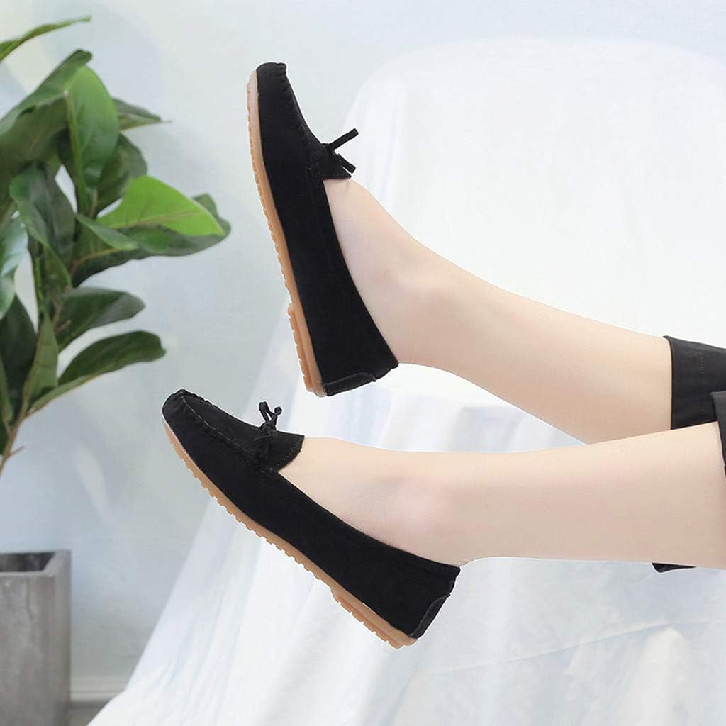 Classic Fancy Cute Dress Flats-Rqwein Womens Foldable Soft Pointed Toe Ballet Flats Comfort Slip on Flat Shoes（Black，5）